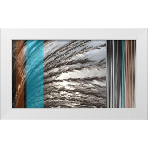 Sunlit Seagrass II Azure White Modern Wood Framed Art Print by Simons