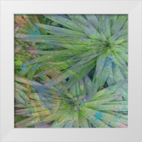 Syan II White Modern Wood Framed Art Print by Simons