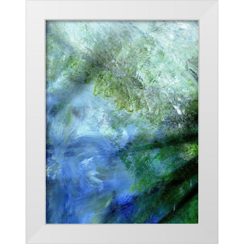 The Deep White Modern Wood Framed Art Print by Simons