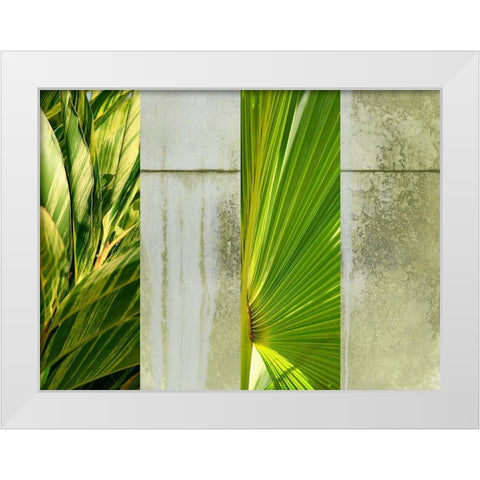 Up Against the Wall White Modern Wood Framed Art Print by Simons
