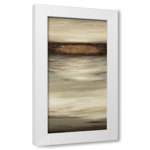 Large Texture Panel White Modern Wood Framed Art Print by Hinz