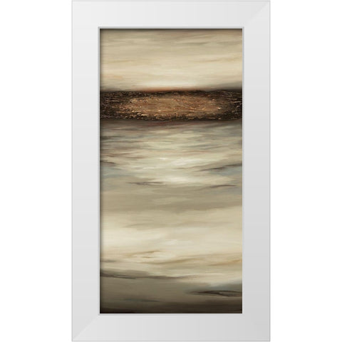 Large Texture Panel White Modern Wood Framed Art Print by Hinz