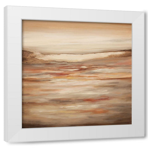 Rustic White Modern Wood Framed Art Print by Hinz