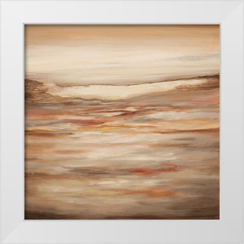 Rustic White Modern Wood Framed Art Print by Hinz