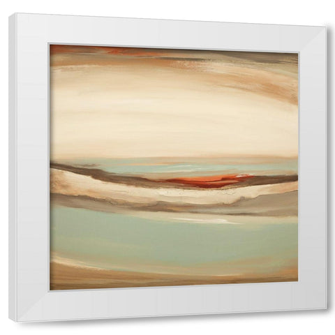 Whosh II White Modern Wood Framed Art Print by Hinz