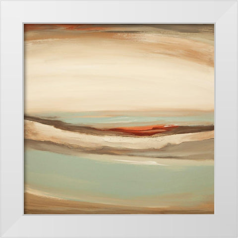 Whosh II White Modern Wood Framed Art Print by Hinz