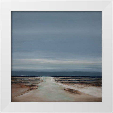 New Perspectives II White Modern Wood Framed Art Print by Hinz