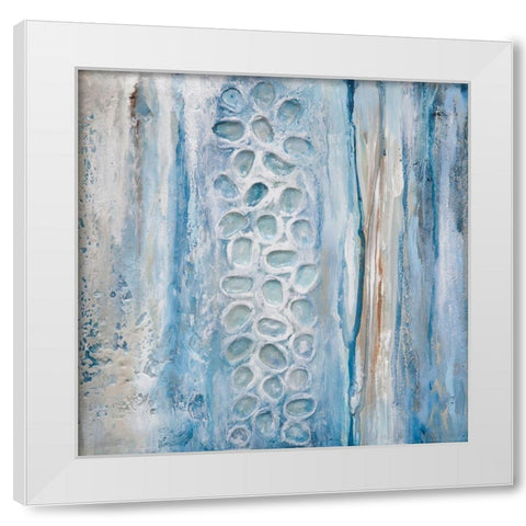 Texturescape II White Modern Wood Framed Art Print by Hinz