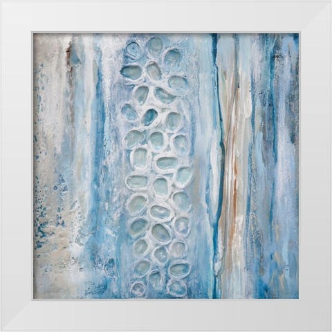 Texturescape II White Modern Wood Framed Art Print by Hinz
