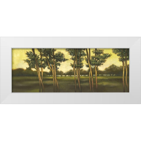 Beyond The Forest White Modern Wood Framed Art Print by Larson