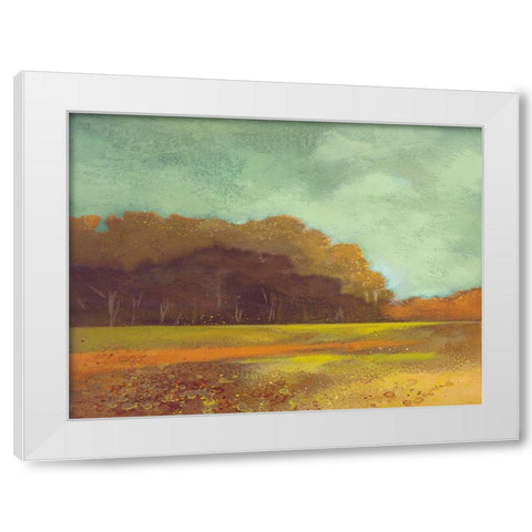 Larson Landscape White Modern Wood Framed Art Print by Larson