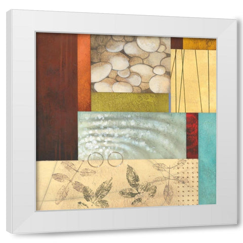 Organic Abstract I White Modern Wood Framed Art Print by Larson