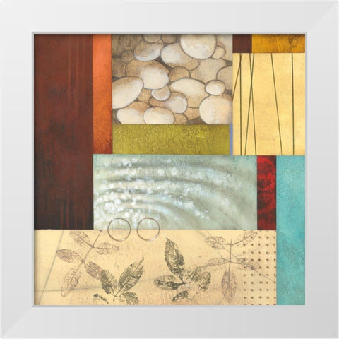 Organic Abstract I White Modern Wood Framed Art Print by Larson