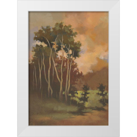 Stillness I White Modern Wood Framed Art Print by Larson