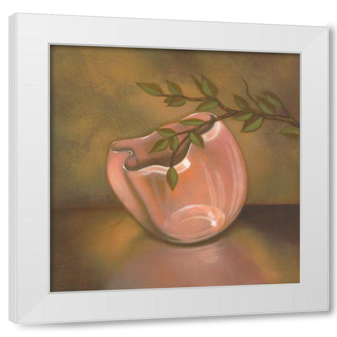 Crystal Mate I White Modern Wood Framed Art Print by Davis