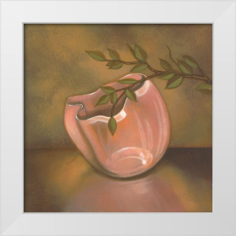 Crystal Mate I White Modern Wood Framed Art Print by Davis