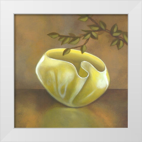 Crystal Mate II White Modern Wood Framed Art Print by Davis