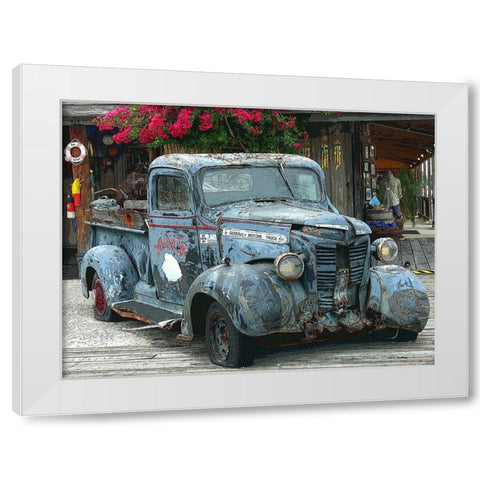 Fish Wagon II White Modern Wood Framed Art Print by Mack