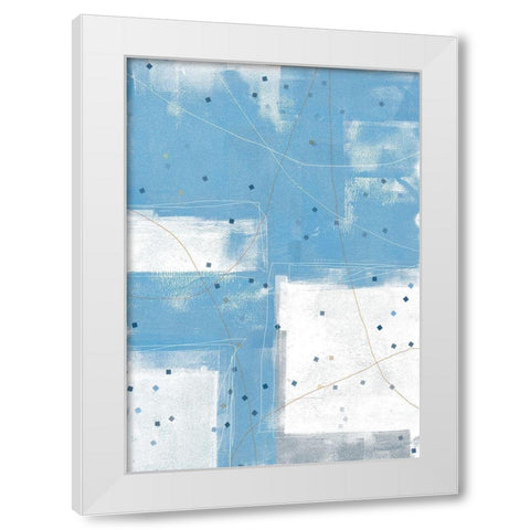 Confetti I White Modern Wood Framed Art Print by King