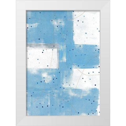 Confetti II White Modern Wood Framed Art Print by King