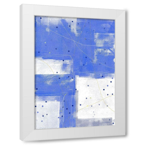 Confetti IV White Modern Wood Framed Art Print by King