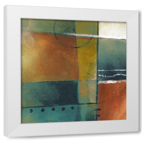 Occlusion II White Modern Wood Framed Art Print by King