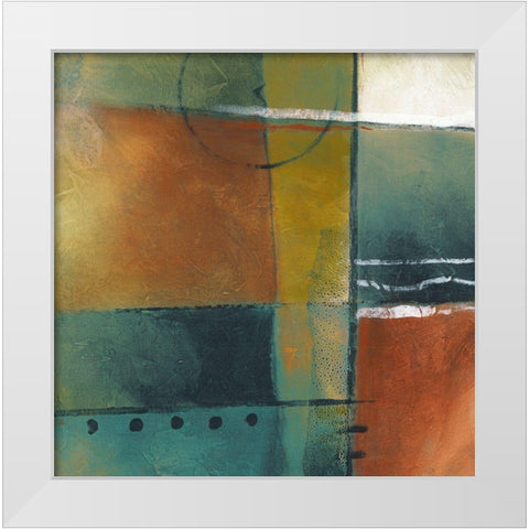 Occlusion II White Modern Wood Framed Art Print by King