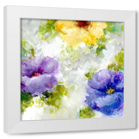 Spring Watercolor II White Modern Wood Framed Art Print by King
