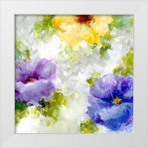 Spring Watercolor II White Modern Wood Framed Art Print by King