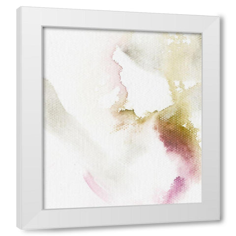 Softness I White Modern Wood Framed Art Print by King