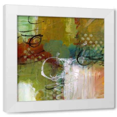 Light Stream White Modern Wood Framed Art Print by King