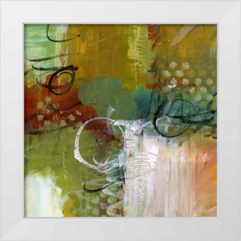 Light Stream White Modern Wood Framed Art Print by King