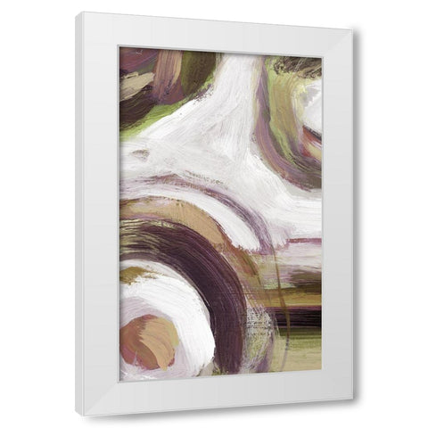 Loop Rose II White Modern Wood Framed Art Print by King