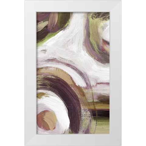 Loop Rose II White Modern Wood Framed Art Print by King