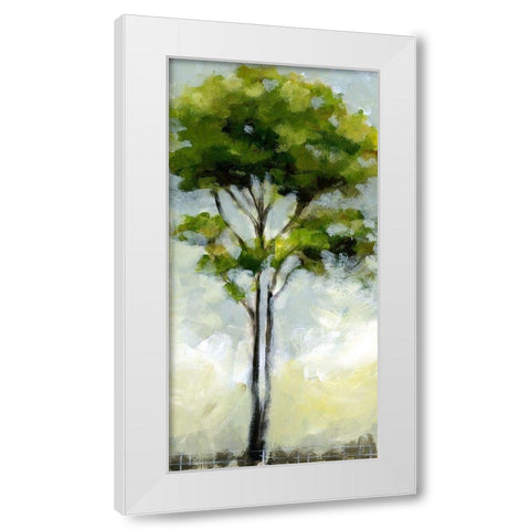 Tree I White Modern Wood Framed Art Print by King
