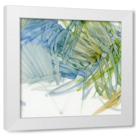 Palm Gesture II White Modern Wood Framed Art Print by King