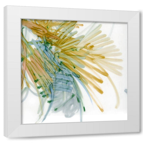 Palm Gesture IV White Modern Wood Framed Art Print by King