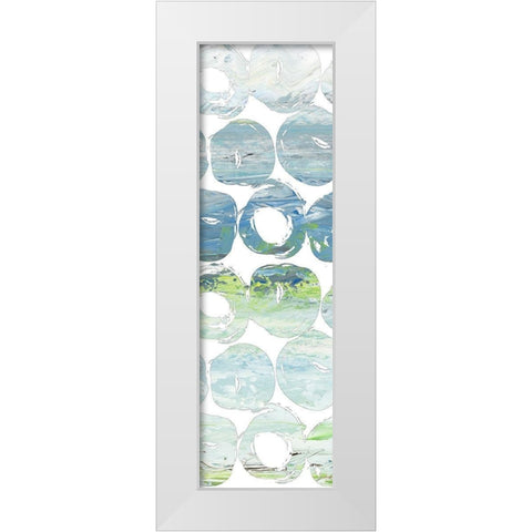 Round Brush II White Modern Wood Framed Art Print by Nola