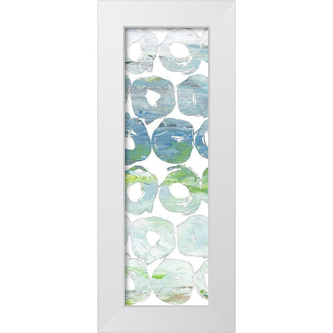 Round Brush III White Modern Wood Framed Art Print by Nola