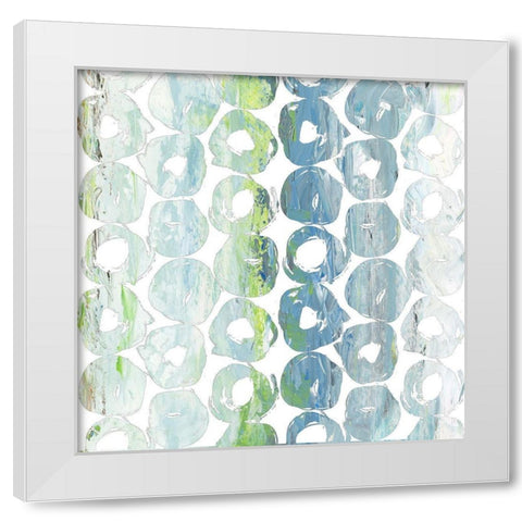 Round Brush IV White Modern Wood Framed Art Print by Nola