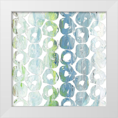 Round Brush IV White Modern Wood Framed Art Print by Nola