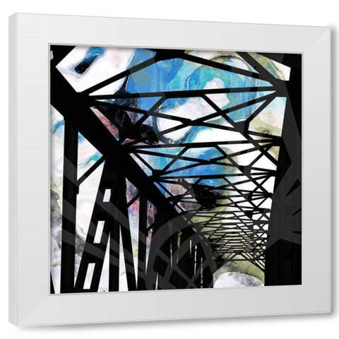 Tunnel Vision I White Modern Wood Framed Art Print by Nola