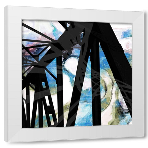 Tunnel Vision II White Modern Wood Framed Art Print by Nola