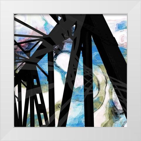 Tunnel Vision II White Modern Wood Framed Art Print by Nola
