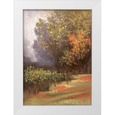 A Day In The Country II White Modern Wood Framed Art Print by Ricci