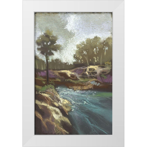 Around The Bend I White Modern Wood Framed Art Print by Ricci