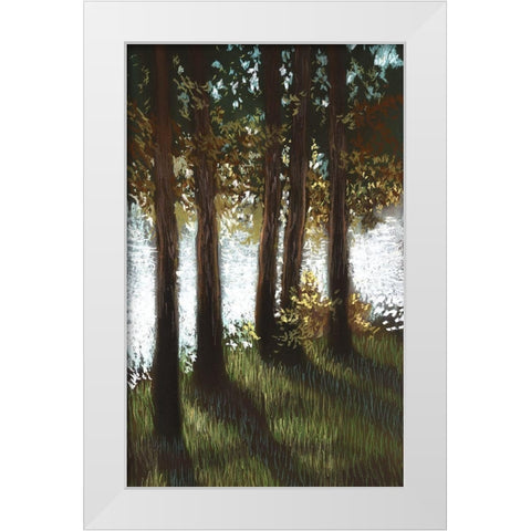 Daybreak I White Modern Wood Framed Art Print by Ricci