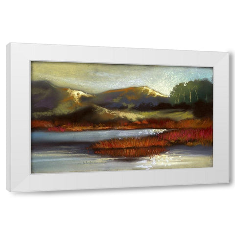 Summer Valley II White Modern Wood Framed Art Print by Ricci