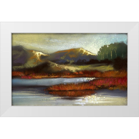 Summer Valley II White Modern Wood Framed Art Print by Ricci