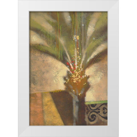 Artist Palm II White Modern Wood Framed Art Print by Scott